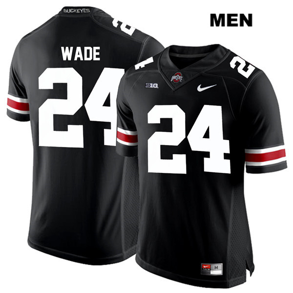 Ohio State Buckeyes Men's Shaun Wade #24 White Number Black Authentic Nike College NCAA Stitched Football Jersey GG19K68BW